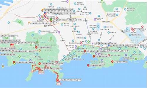 青岛海边旅游攻略路线卡通图高清_青岛海边旅游攻略路线卡通图高清版